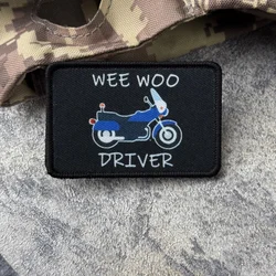 Parche táctico militar motocicleta con velcro – Wee Woo Driver