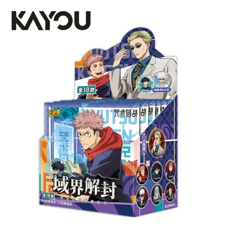 Kayou Jujutsu Kaisen Badge Blind Box Volume 2 Gold Foil Medal Satoru Gojo Official Anime Merchandise For Anime Collectors