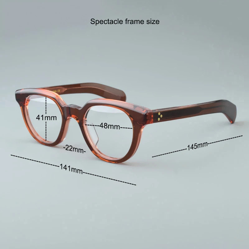 2025 ماركة خمر الاستقطاب النظارات الشمسية الرجال النساء 48RX ريترو القيادة نظارات شمسية موضة UV400 خلات في الهواء الطلق مكبرة النظارات