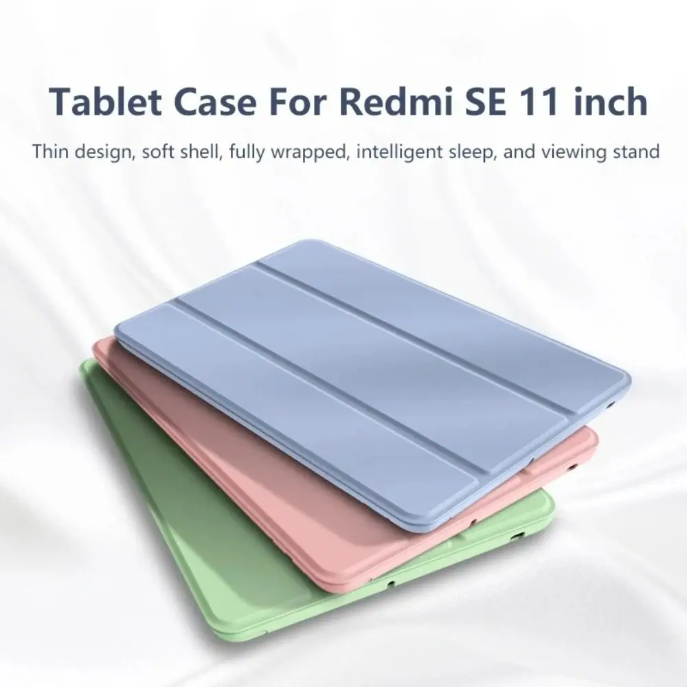

Чехол для планшета с автоматическим режимом сна/пробуждения, складная подставка, противоударный чехол для планшета с защитой от царапин, умный чехол-фолио для Redmi Pad SE 11 дюймов