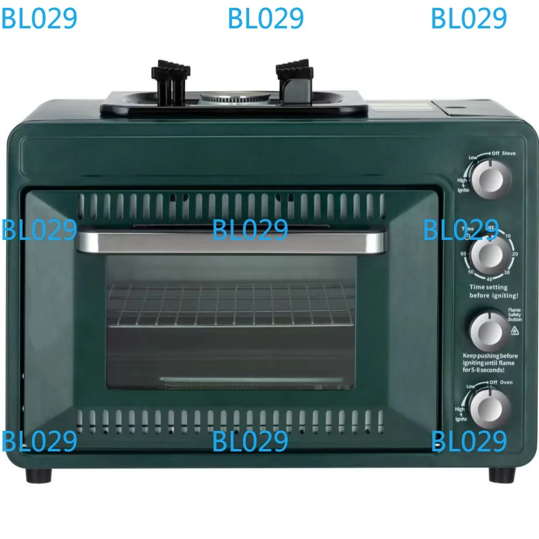 Portable small baking oven Household multi-functional outdoor gas baking pizza oven, camping gas dual-purpose box oven view 5