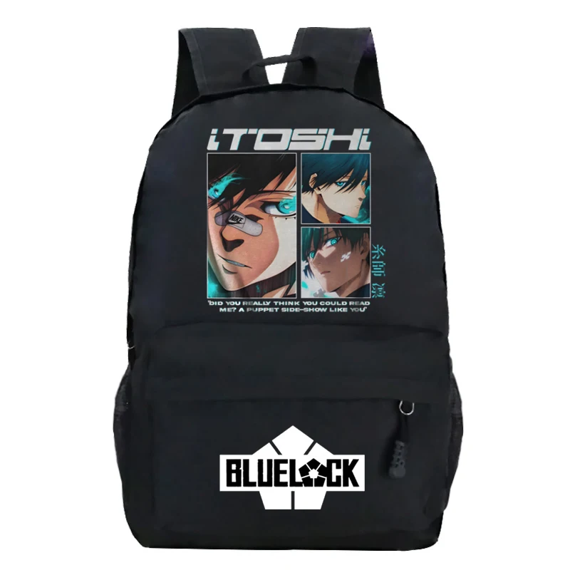 حقيبة ظهر Itoshi Sae BLUE LOCK Anime حقيبة مدرسية كوسبلاي للأولاد والبنات مانغا ISAGI YOICHI حقيبة ظهر عصرية حقيبة سفر Mochila