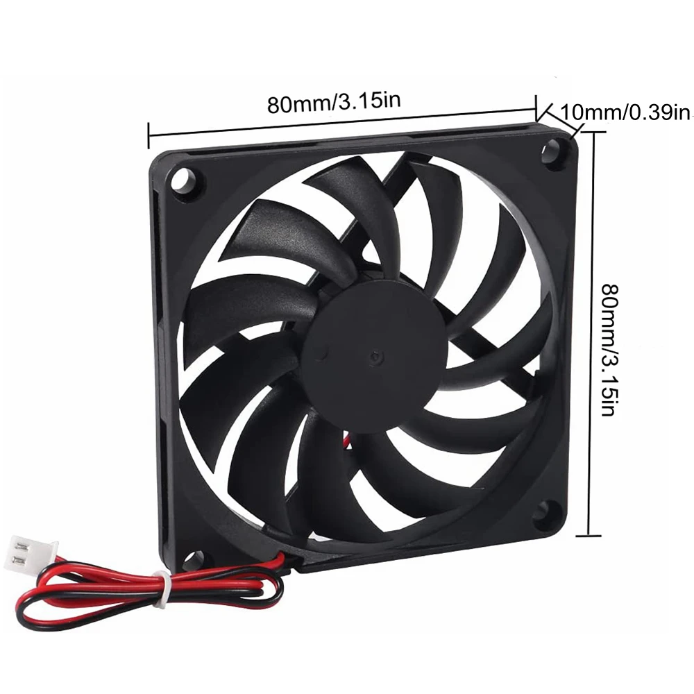 Aokin DC 5V 12V 24V 8010 Fan 80x80x10mm Brushless Cooling Fan for Makerbot 3D Printer PC CPU Computer Cooler