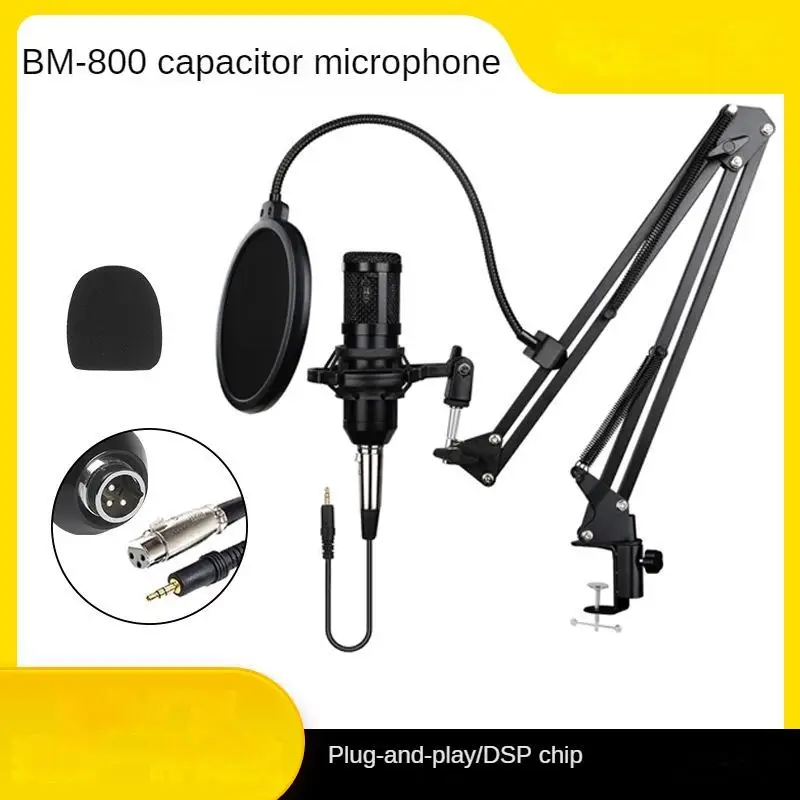 

New home Bm800 condenser microphone with innovative audio dubbing, computer recording, wired microphone