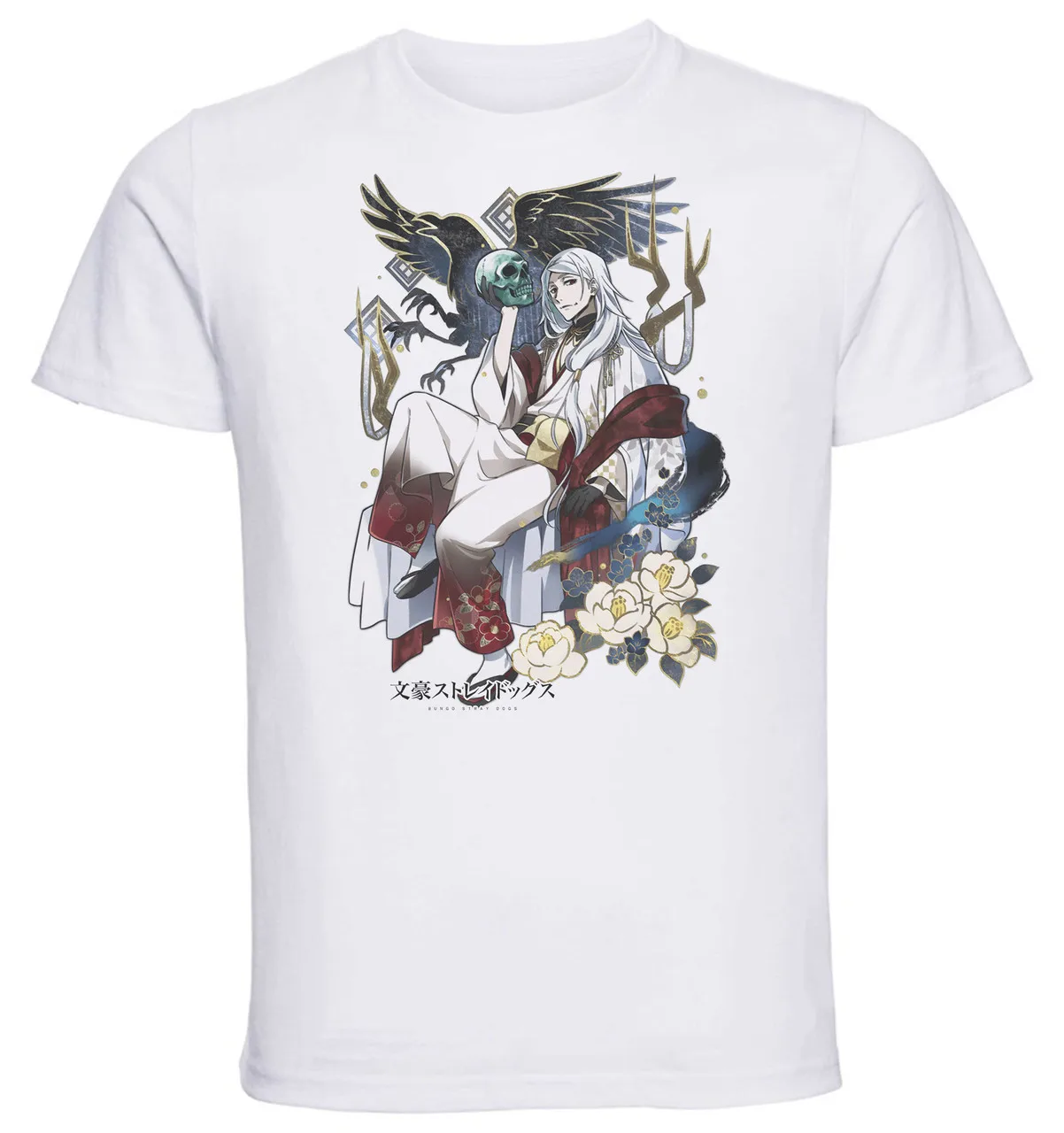 T-Shirt Unisex White Anime Bungo Stray Dogs SHIBUSAWA TATSUHIKO New Year