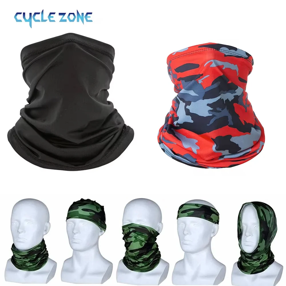 1 szt. Maska rowerowa oddychająca chusta na głowę chustka szalik na szyję wielofunkcyjna ochrona UV Outdoor wędkarstwo piesze wycieczki opaska na głowę