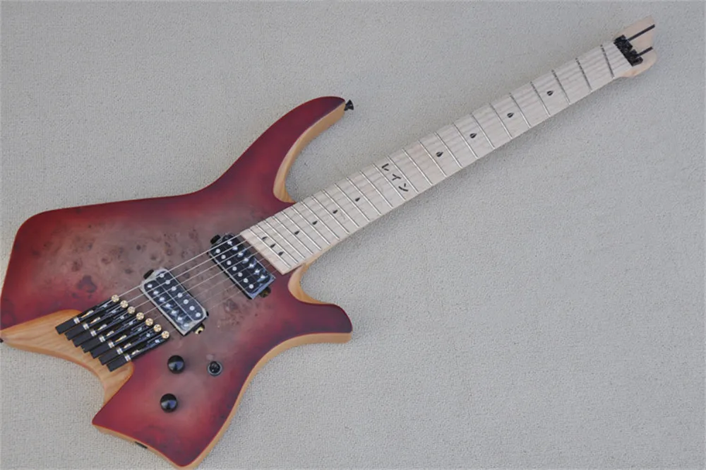 

Headless Faned 7 Strings Electric Guitar with ASH Body,Maple Neck,Satin Finish,Provide customized services