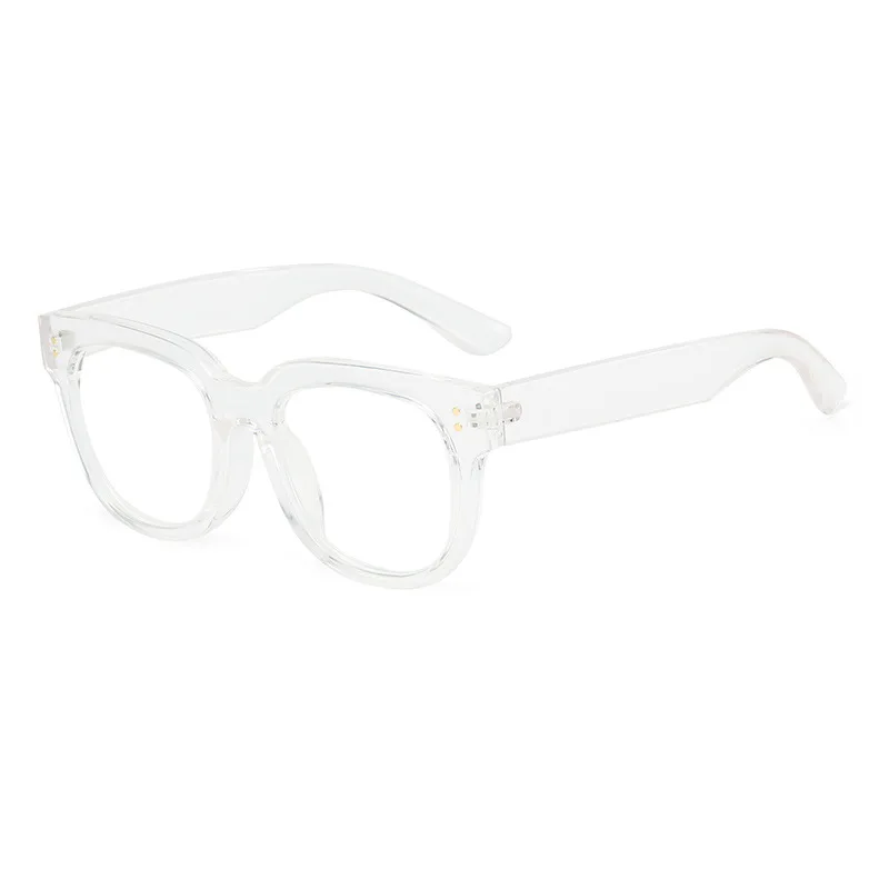Retro Gelbe Brillenfassung Damen Lesebrille Herren Anti-Blaulicht Kurzsichtigkeitsbrille Klassische Eckige Computer-Korrektionsbrille