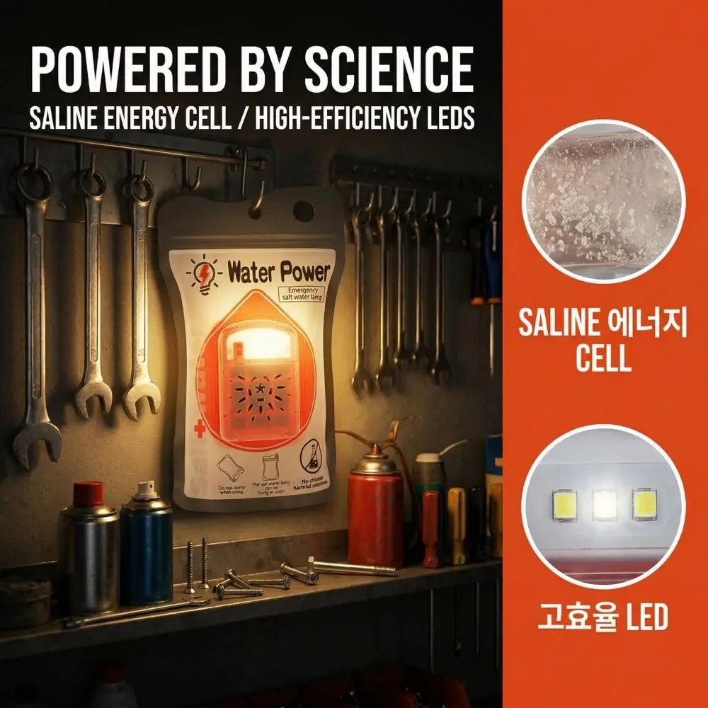 

Светодиодная лампа на соленой воде (3 LED), срок службы 120 часов, без батареек, аварийная, долговечная, портативная, для походов