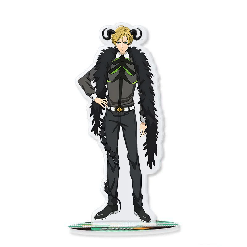 Guo Xiao Luo Anime Peripheral Store Obey Me! Asmodeus Lucifer Mammon Leviathan Satan HD Characters Acrylic Stand Desktop Decor