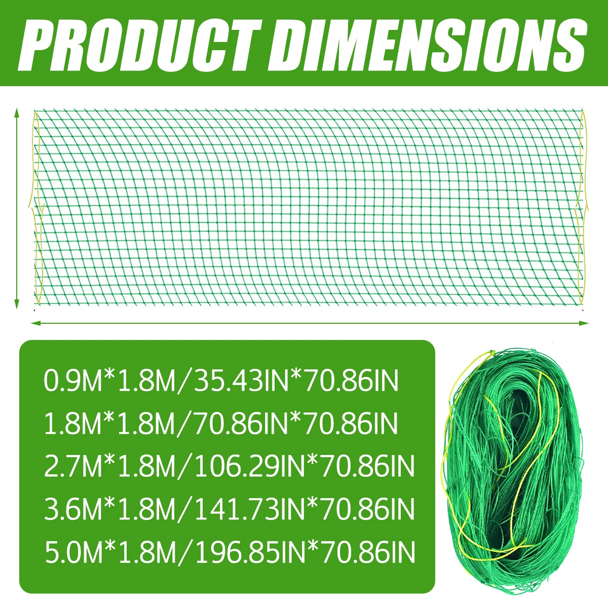 Garden Plants Climbing Net Nylon Planting Supports Trellis Netting for Vine Vegetables Loofah Cucumber Grow Holder 2023