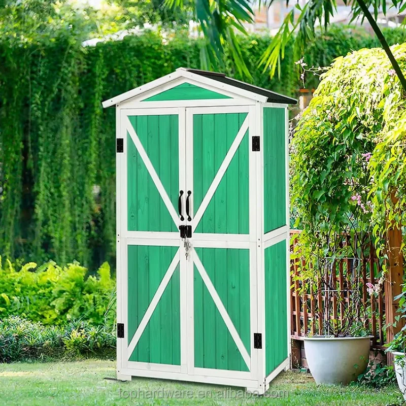 

Hot Sale Tool House Waterproof Multi Compartment Shed Outdoor Wooden Outdoor Storage Shed