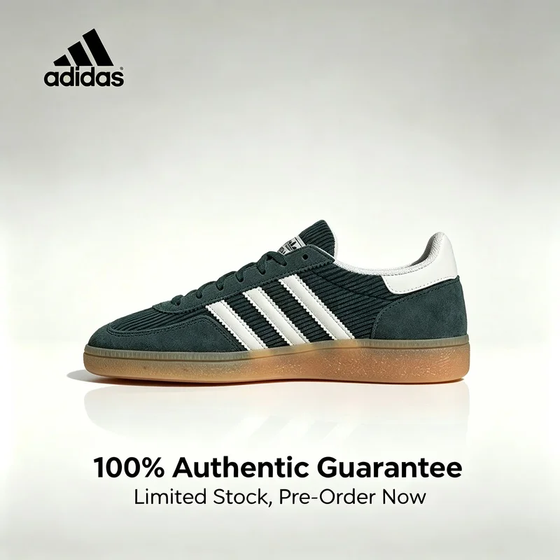 adidas-originals-handball-spezial-suede-comfortable-versatile-and-durable-anti-slip-low-top-sneakers-unisex-green-ig1976