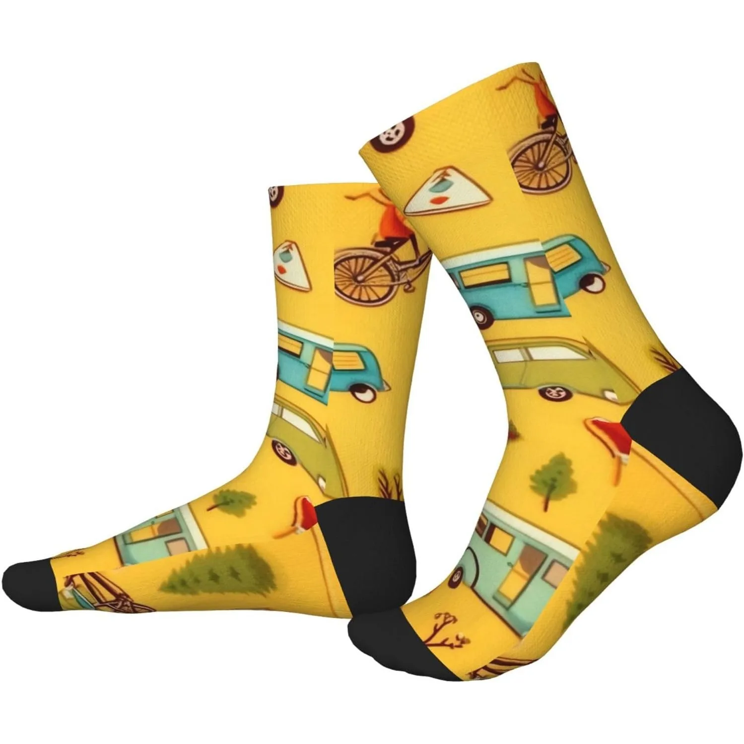 

Printing Mid-Calf Socks, Men'S And Women'S Sports Socks Casual Breathable Socks Funny Socks