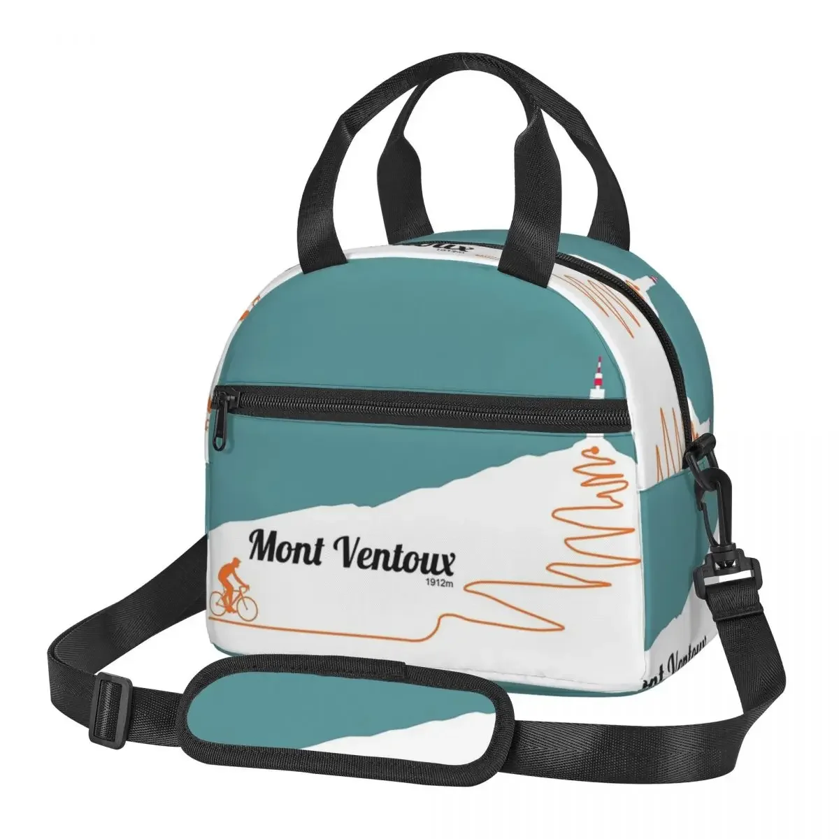 Mont Ventoux Cycling Artwork Lunch Bags Insulated Bento Box Portable Lunch Tote Picnic Bags Thermal Bag for Woman Girl