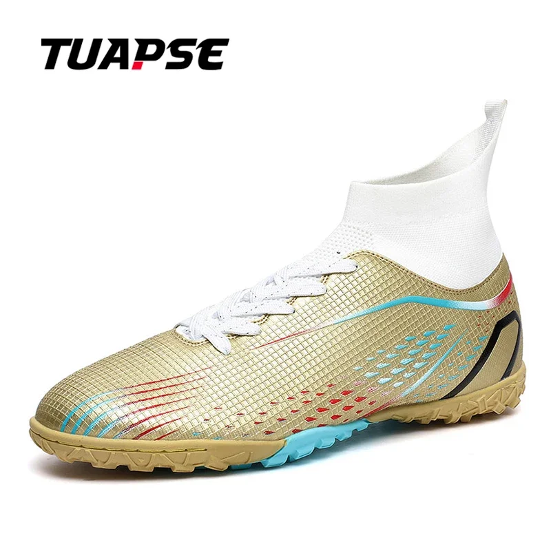 Tuapse sapatos de futebol masculino fg/tf futebol respirável anti-skid treinamento sapatos de futebol elasticidade adolescente tênis de futebol