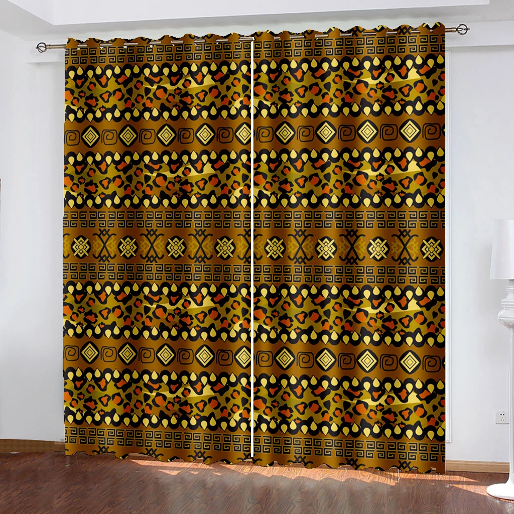 

Home Decoration Curtain, High Quality Regular Pattern Curtain Polyester Durable, Suitable for Living Room and Bedroom Decoration