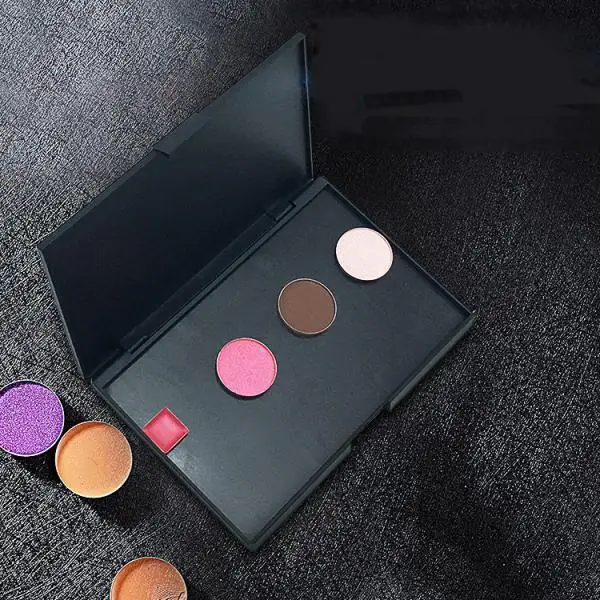 Makeup Magnetic Palette Empty Plastic Black Portable Storage for Makeup Material Complete Kit and Cosmetics