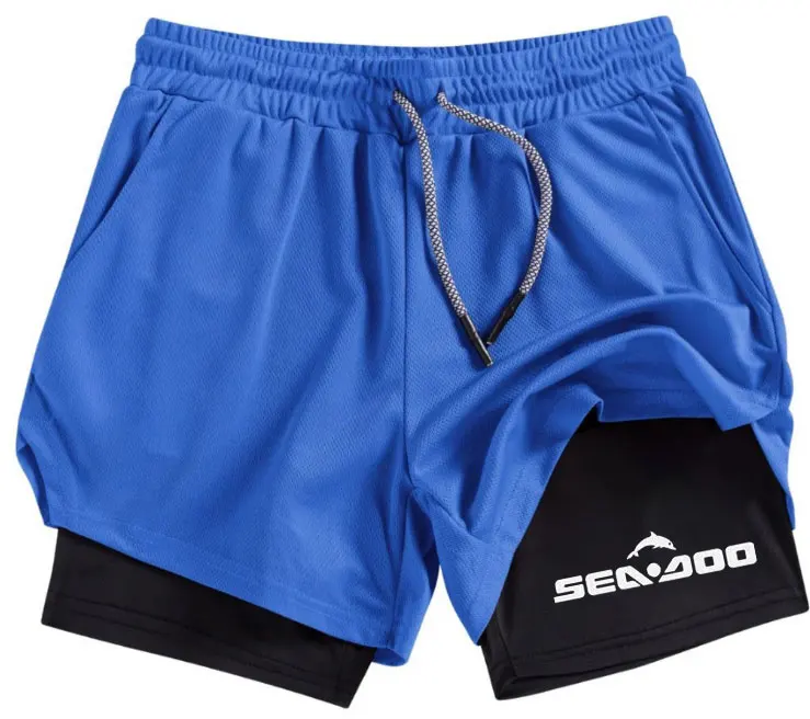 Sommer Sea-Doo Shorts für Herren, atmungsaktive Tennis- und Padel-Shorts, schnelltrocknende Badminton-Herrenshorts, Outdoor-Laufshorts – Detail 4