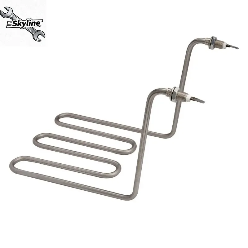 2500W 220V 3U Heating Element, 304 Stainless Steel Heating Tube for Fryer Machine, French Fries Fryer Spare Parts