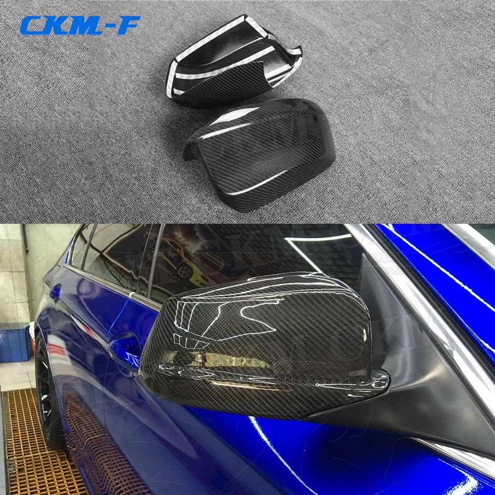 

for BMW X5 2011-2013 add On Style Carbon Fiber Door Rear View Mirror Cover Caps Car Accessories