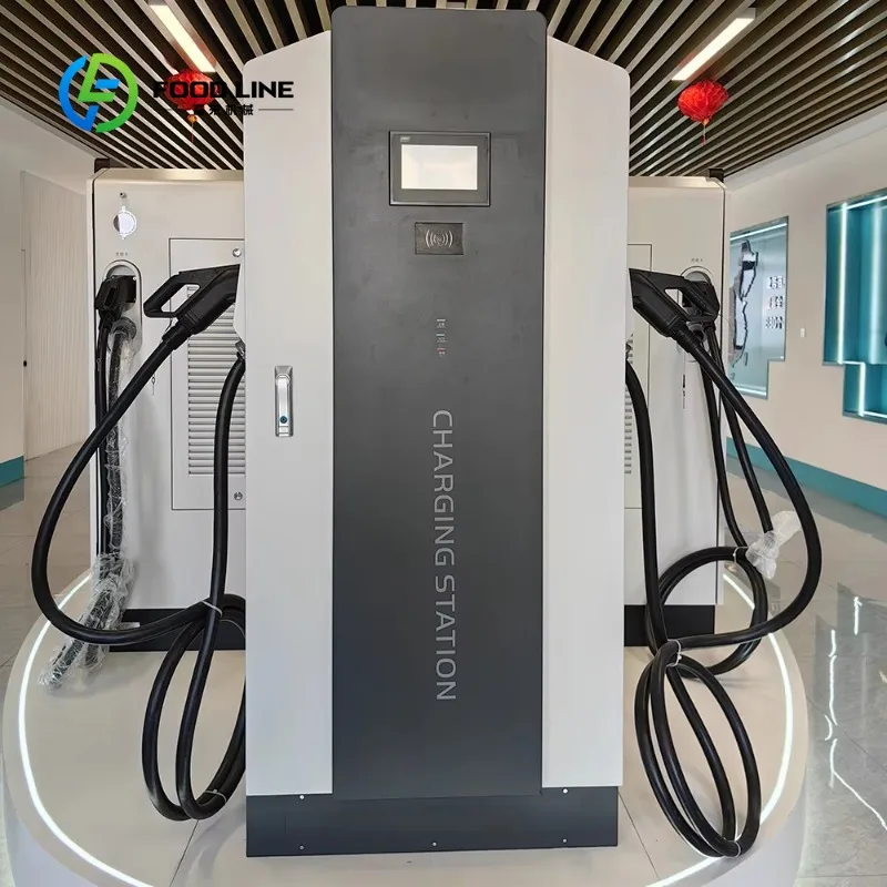 Customized floor mounted smart dc ev charging station 120kw 400v ccs1 ccs2 interface for commercial public car park operators