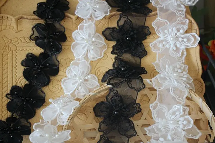 LIANCHEN 20 Pcs Appliques Broderie Organza Noir Et Blanc – Fleurs Perles Dentelle Pour Couture, Mariage, Vêtements Et Artisanat Broderie Patch Vêtements Artisanat LIANCHEN 20 Pcs Appliques Broderie Organza Noir Et Blanc – Fleurs Perles Dentelle Pour Couture, Mariage, Vêtements Et Artisanat Broderie Patch Vêtements Artisanat