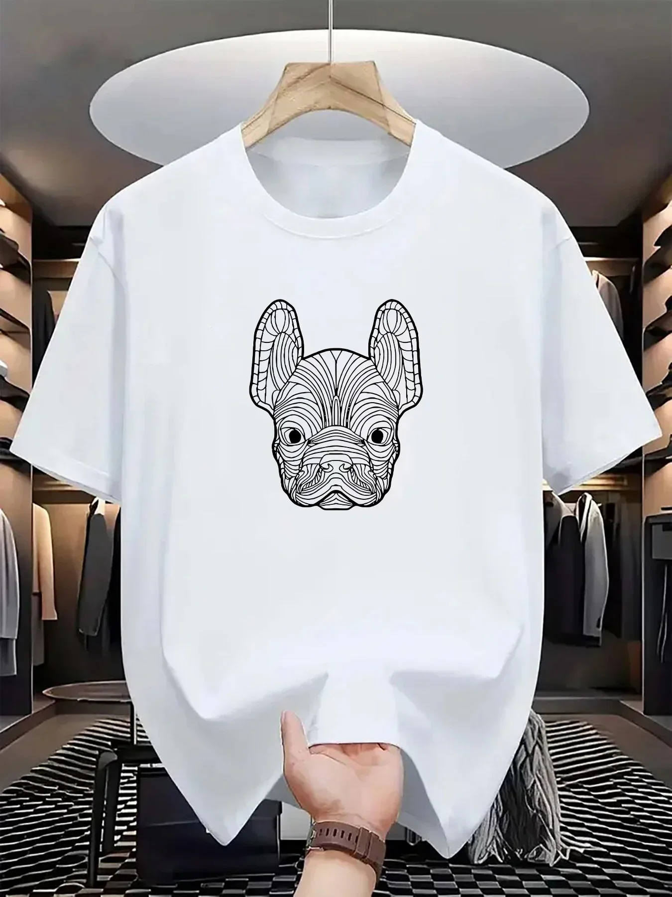 2026 New Style Dry Classic Slim-Fit Breathable Sports Casual Printed Short-Sleeve Men's T-Shirt College Vibe, Cartoon Prints