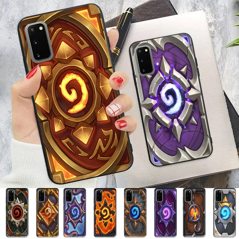 H-Hearthstone Card Backs Phone Case For Samsung S 9 10 20 21 22 23 30 23 24 Plus Lite Ultra FE S10lite Fundas