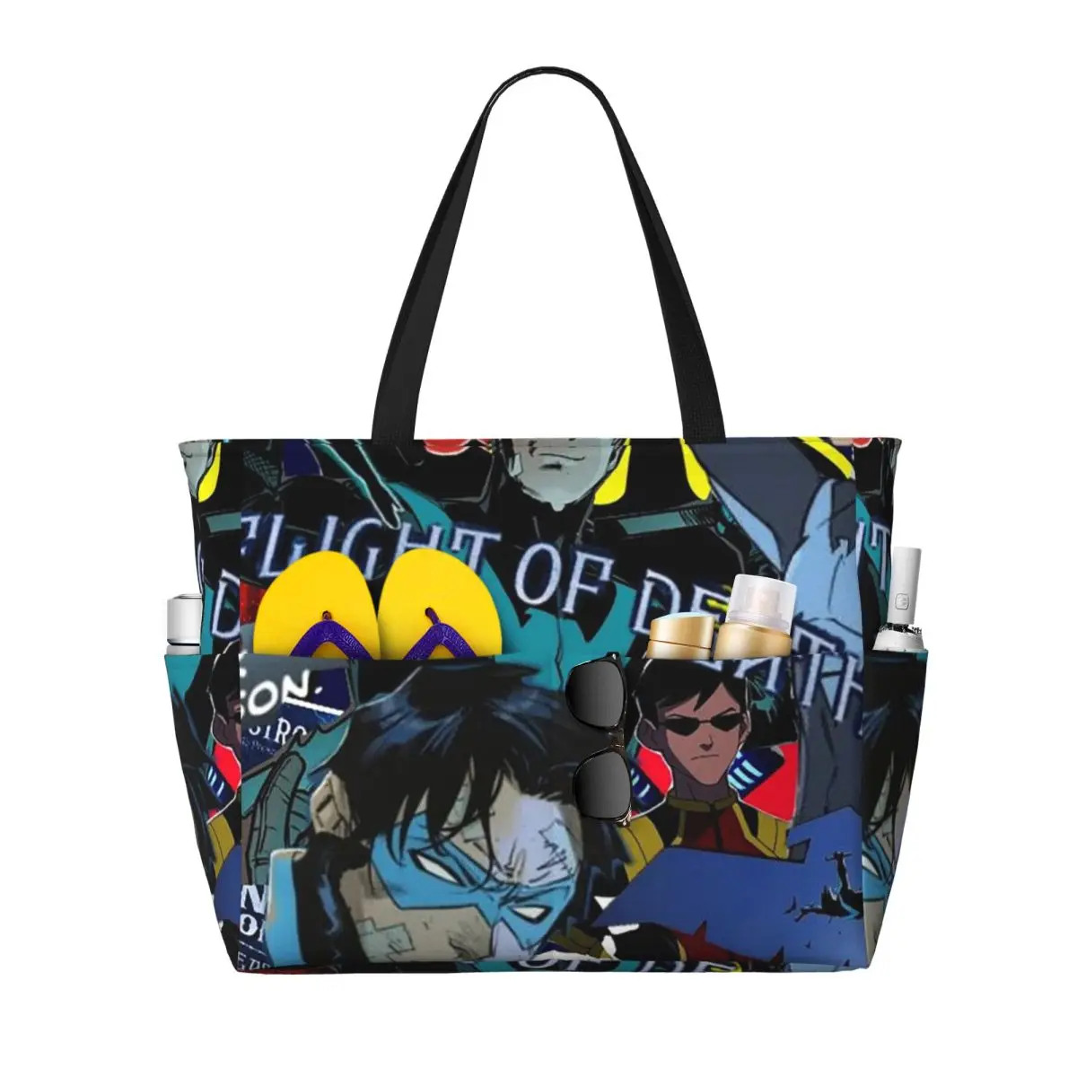 Nightwing Beach Tote Bag Sport Gym Yoga Duffle Large Tote Bag Women Travel Bag Fitness bag