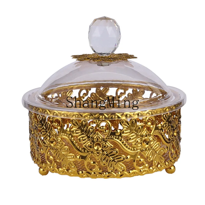 

PYH fruit box with lid, transparent acrylic plastic candy , storage box, dust cover, snack dried fruit plate.