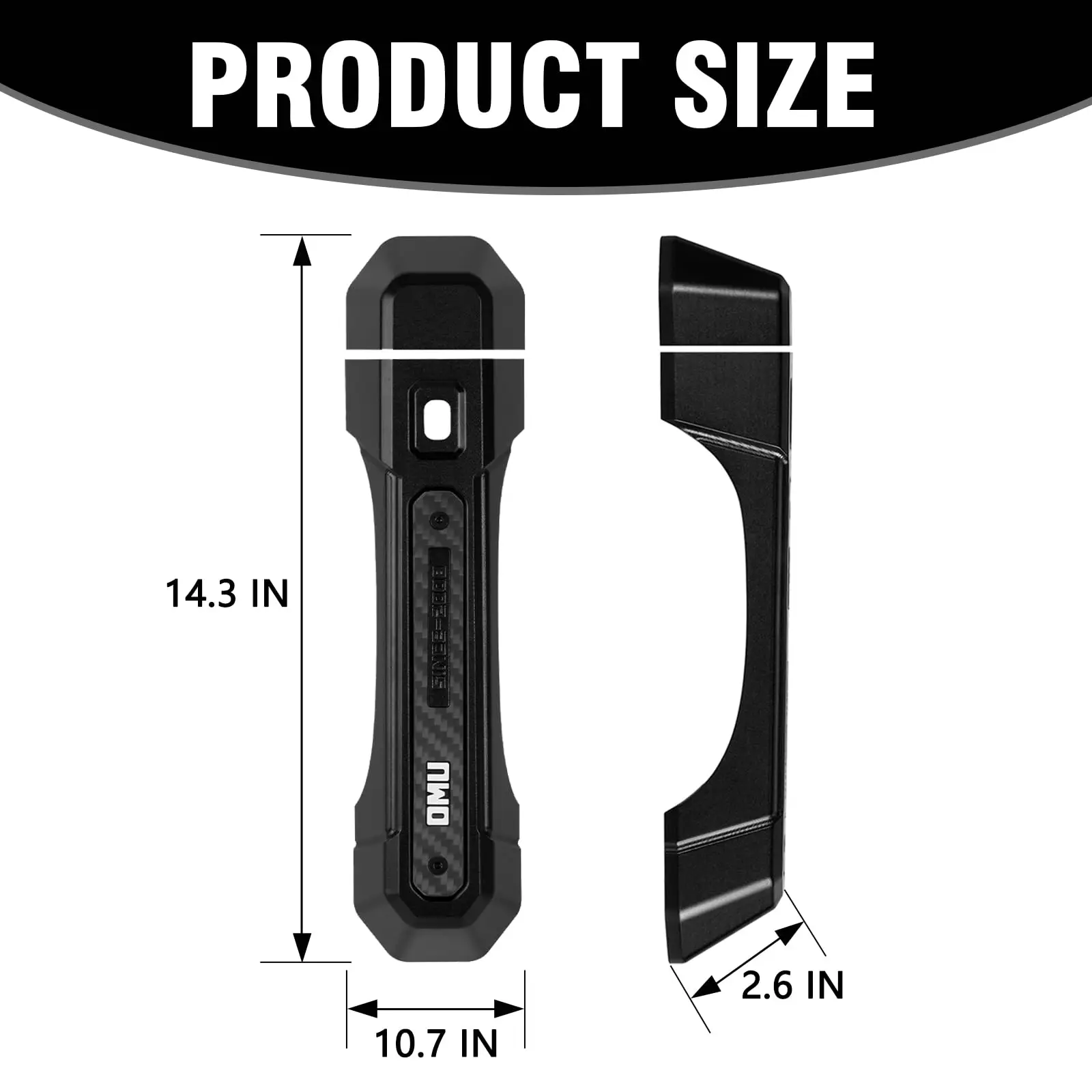 Алюминиевая дверная ручка серии OMU Genesis, защитная крышка до 4/2 двери для Jeep Wrangler JL и 2020-2024 Jeep Gladiator JT 2018-2024 гг.