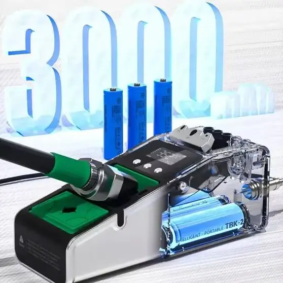 Cordless Soldering Iron TBK211 60W 3-Second Heat Up 450°C Digital Display Auto-Sleep For Phone PCB Repair
