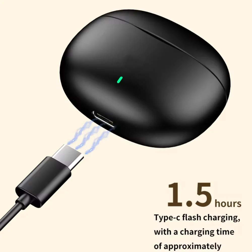 

Headphone bluetooth 5.3,High-Quality noise canceling intra-ear wireless headphones 30H Endurance, Choice for office, travel.