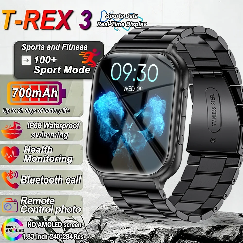 

NEW Outdoor Sports Smartwatch Men Women Outdoor Sports Fitness Heart Rate GPS Track Bluetooth Call IP68 Waterproof Smartwatch