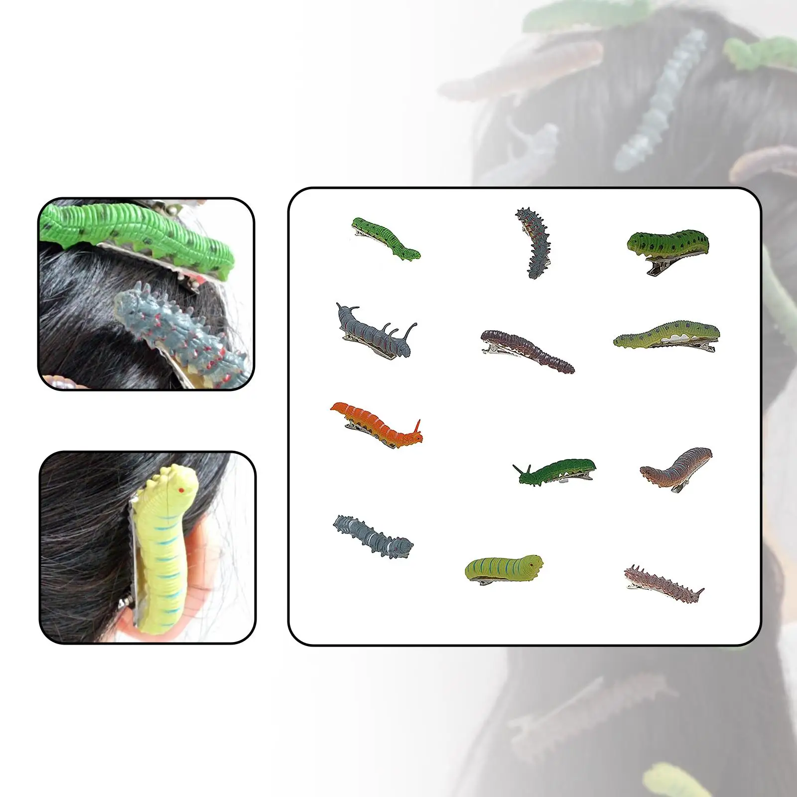 

12x Simulated Hair Clips Halloween for Women Girls Ornament Hairpins