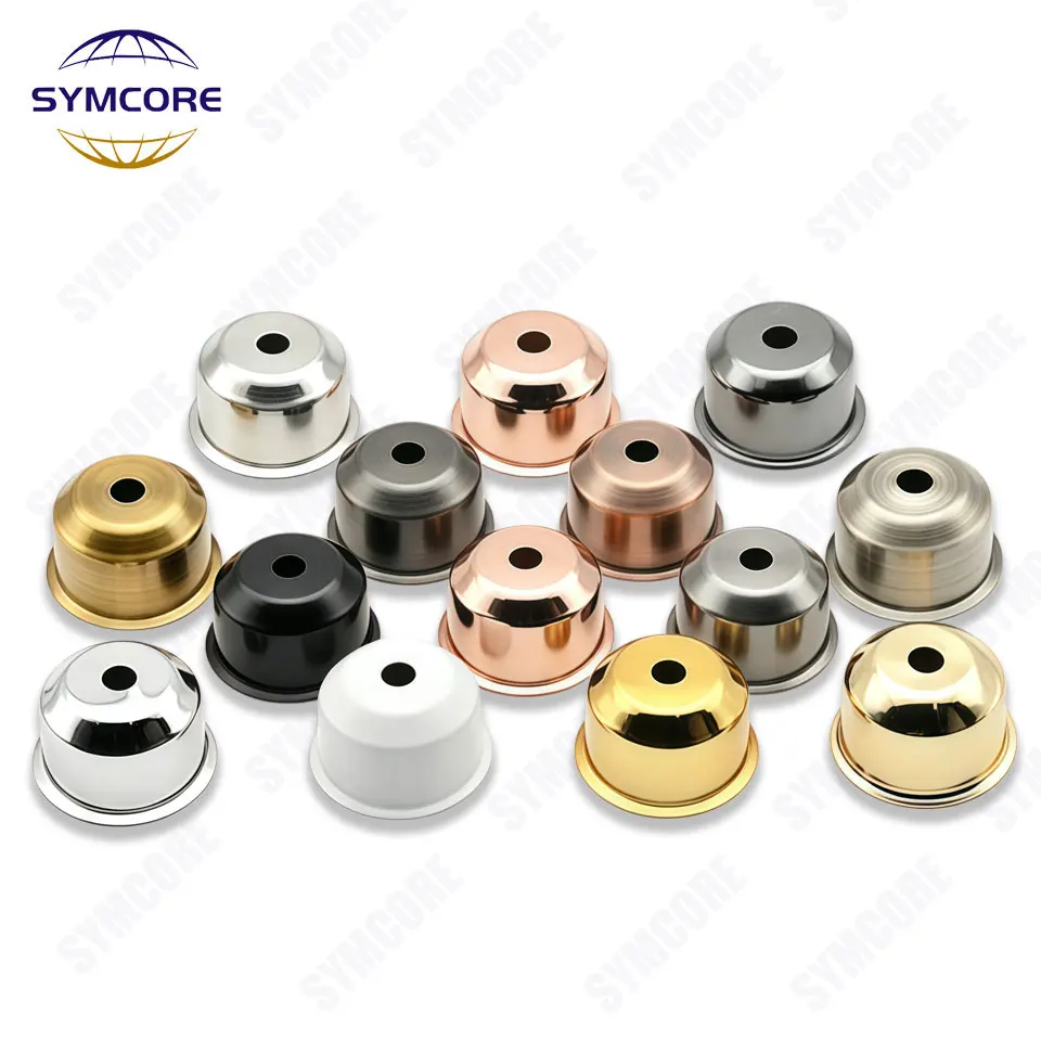 2Pcs E27 Desk Lamp Tip Lamp Cup Lamp Head Iron Plated 46x31mm Circular Wall Lamp Pendant Light Accessories