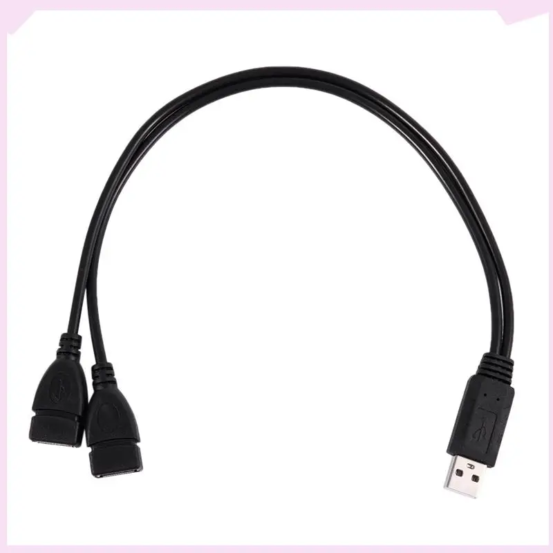 B24B 5X USB 2.0 A Male To 2 Dual USB Female Jack Y Splitter Hub Power Cord Adapter Cable