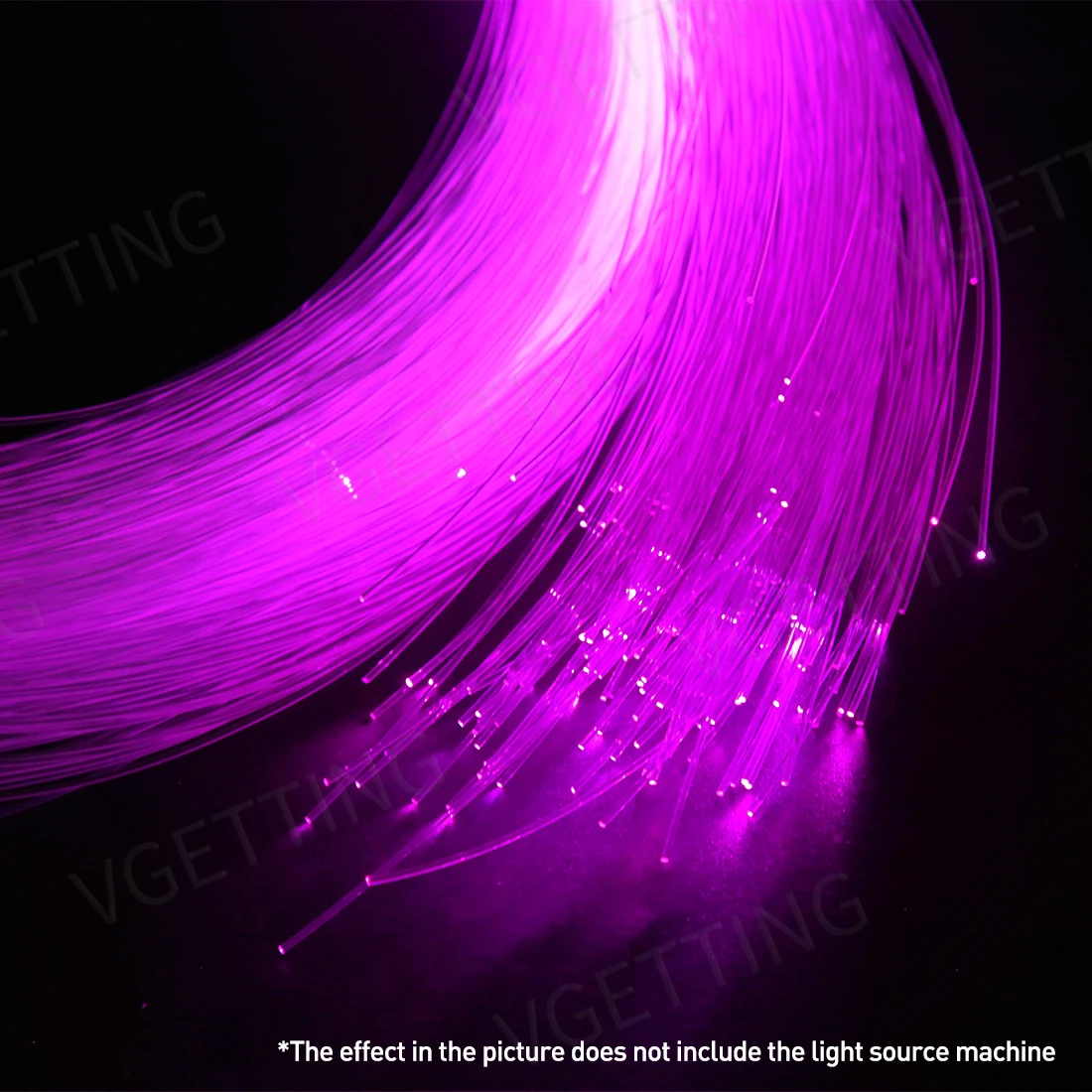 Optic Fiber Light RGBW Meteor Light 0.75mm 2-4 Meter Starry Sky LED 115 -690PCS Transparent PMMA Car Party Home Decoration Lamp