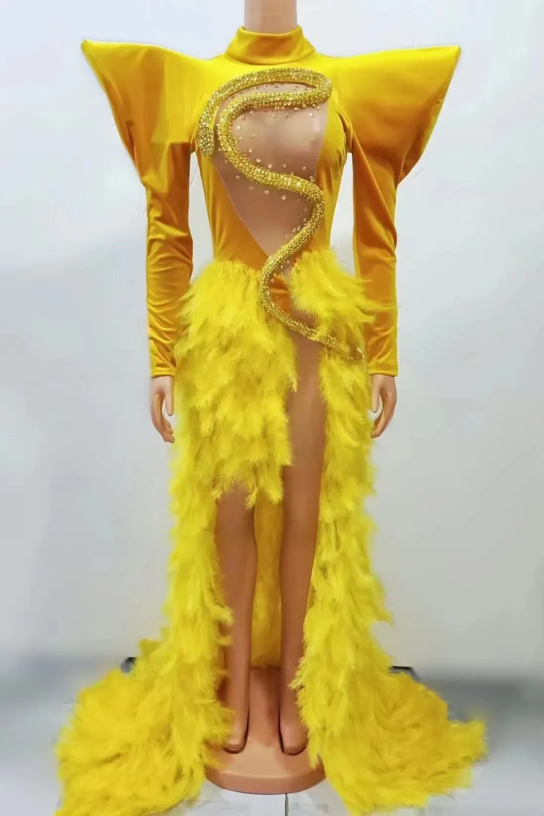 Robe à biscuits à manches longues pour femmes, tenue de spectacle, vêtements de scène commandés, costume de drag queen, tenue de bar, boîte de nuit, rouge, noir