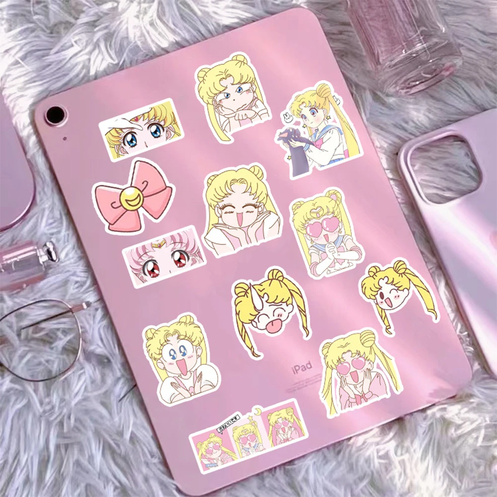 10/30/50 قطعة لطيف بحار القمر أنيمي ملصقات Kawaii فتاة الجمالية الشارات لعبة طفل DIY بها بنفسك حقيبة القرطاسية المحمول الكرتون ملصق