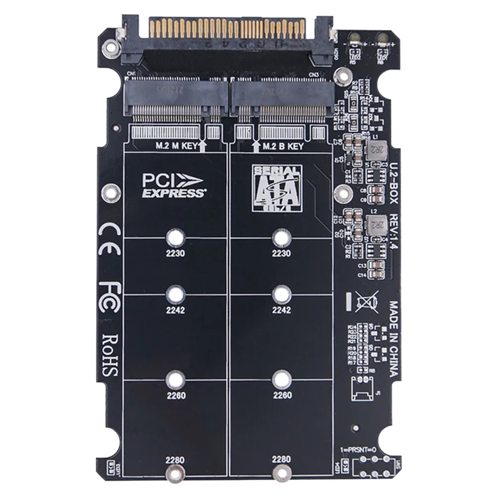 بطاقة محول M.2 SSD إلى U.2 M.2 NVME SSD إلى U.2 SFF-8639 محول 32Gbps بطاقة محول القرص الصلب لـ 2230/2242/2260/2280 SSD