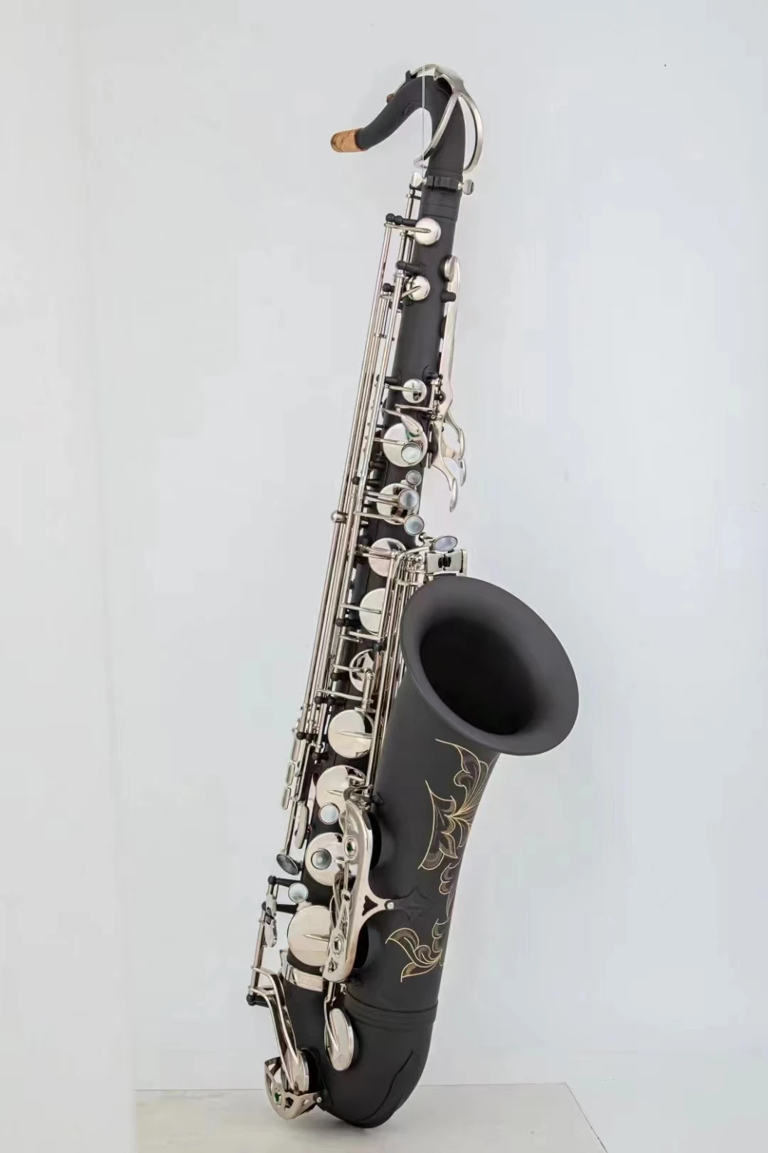 

New Arrival Tenor Saxophone Bb Tune Black Matte Nickel Plating Woodwind Instrument With Case Accessories