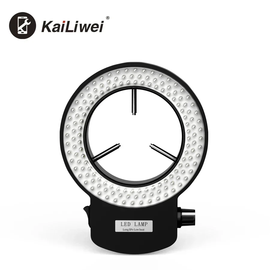 Kailiwei-Stereo Microscópio Camera Light, ajustável LED Ring Light, Manutenção Indústria Eletrônica, RF4 144