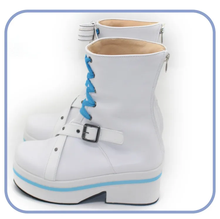 Abyssgard Fuwawa تأثيري أحذية Vtuber تأثيري الدعائم أنيمي اكسسوارات بولي أحذية أحذية من الجلد هالوين كرنفال مخصص #4