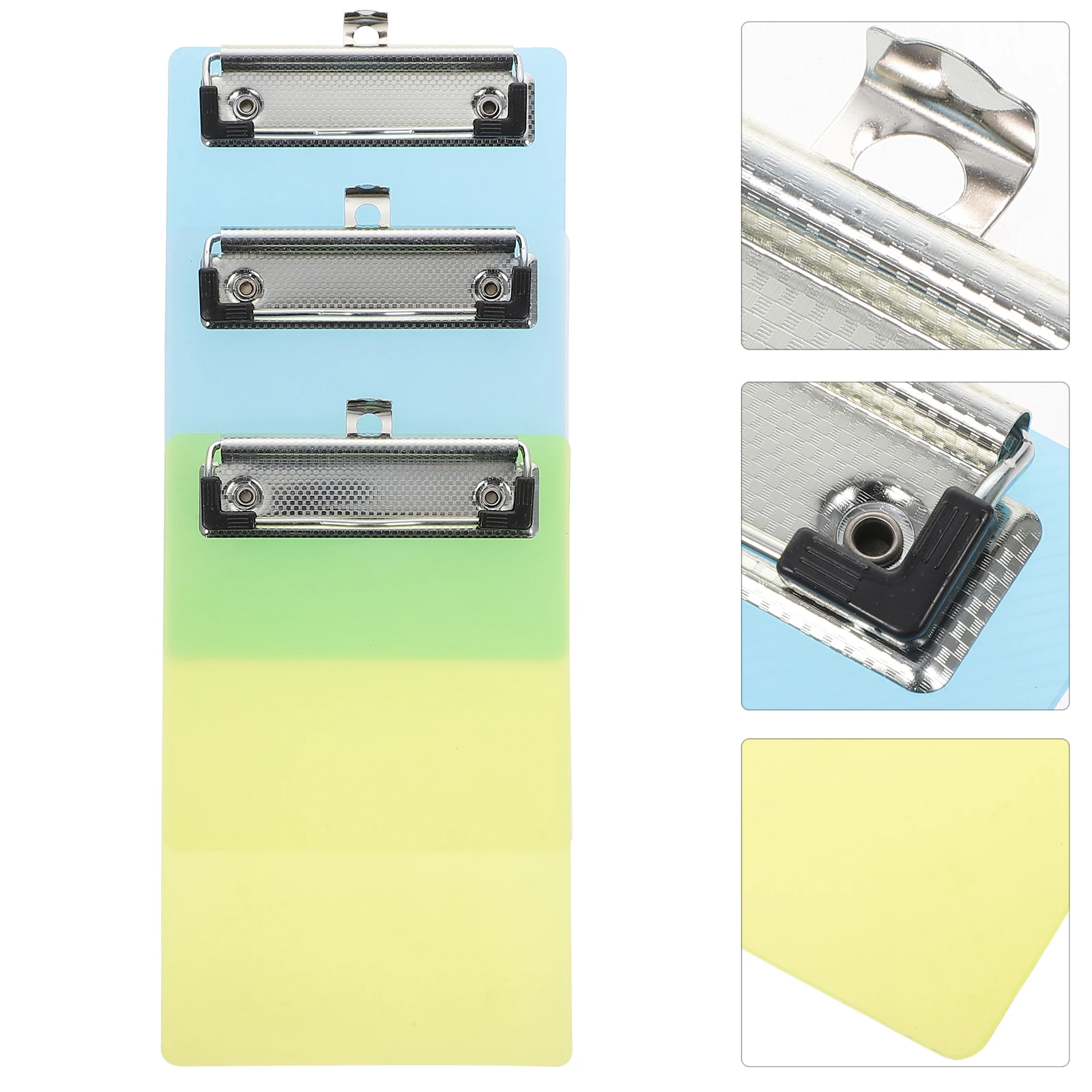 

5 Pack Plastic Writing Boards Clipboards Small Size Colorful Office Home School Use Scratch Resistant Portable Teacher