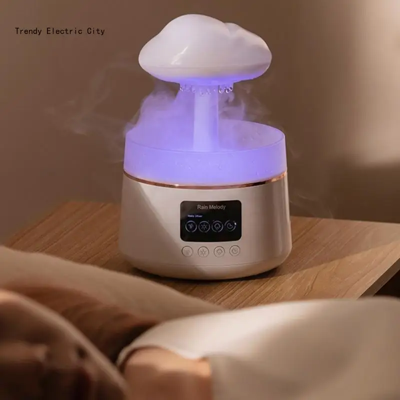 R9CD Quiet Multifunctional Small Humidifier with Light 300ML Cloud Humidifier