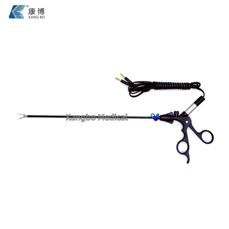 Kangbo Manual Reusable Laparoscopic High-Frequency Surgical Instrument Bipolar Electrocoagulation Maryland Forceps Fenestrated