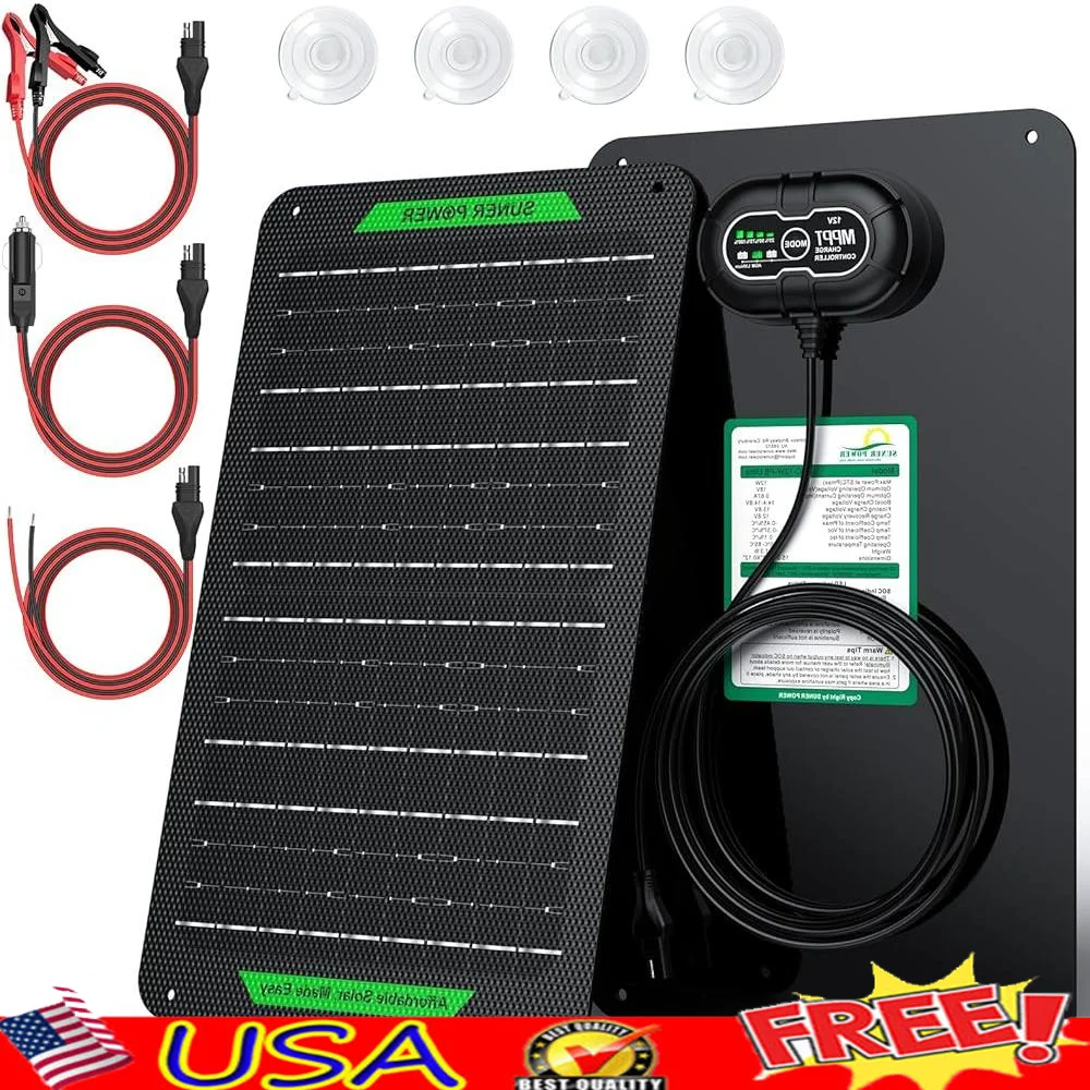 

12 Вт 12 В водонепроницаемое зарядное устройство для солнечной батареи MPPT контроллер зарядное устройство AGM литиевый глубокий цикл морской автофургон автомобильный