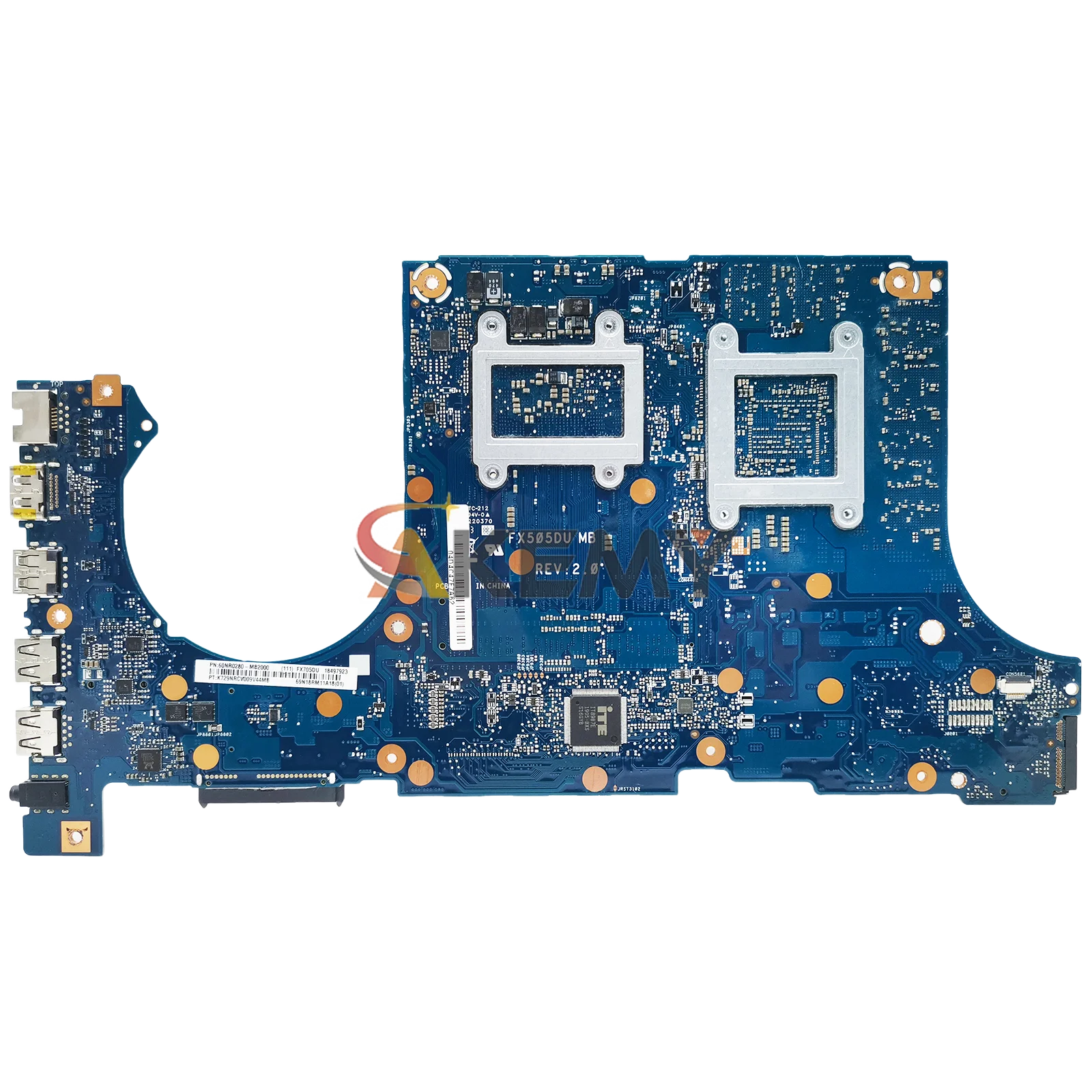 FX505DU اللوحة الأم للكمبيوتر المحمول ASUS TUF Gaming FX505GU FX505GM FX86FE FX86FD FX505 FX505GV اللوحة الرئيسية للكمبيوتر المحمول مع وحدة المعالجة المركزية R3 R5 R7